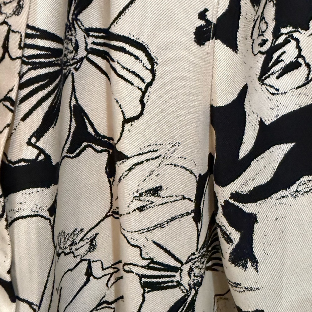 Zara Black and Cream Dress NWOT Size M - Picture 2 of 10